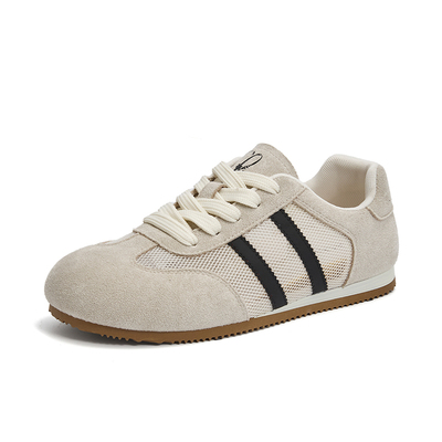 拉夏贝尔平底轻便网面透气德训鞋