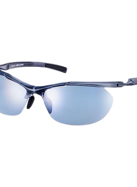 代购SWANS男女太阳镜防滑轻便偏光清晰视野蓝色镜片金属框架