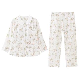 全棉时代孕妇家居服纯棉纱布舒适哺乳喂奶产后月子套装睡衣女礼物