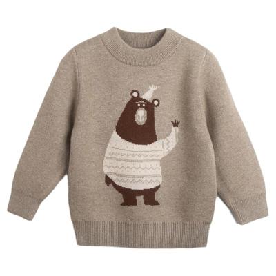 男童羊绒衫儿童毛衣2025新款婴儿秋冬双层男孩打底宝宝羊毛衫加厚