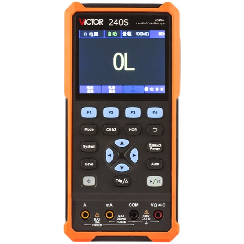 胜利VC240S/VC2102S手持数字示波器彩屏二合一便携小型示波万用表