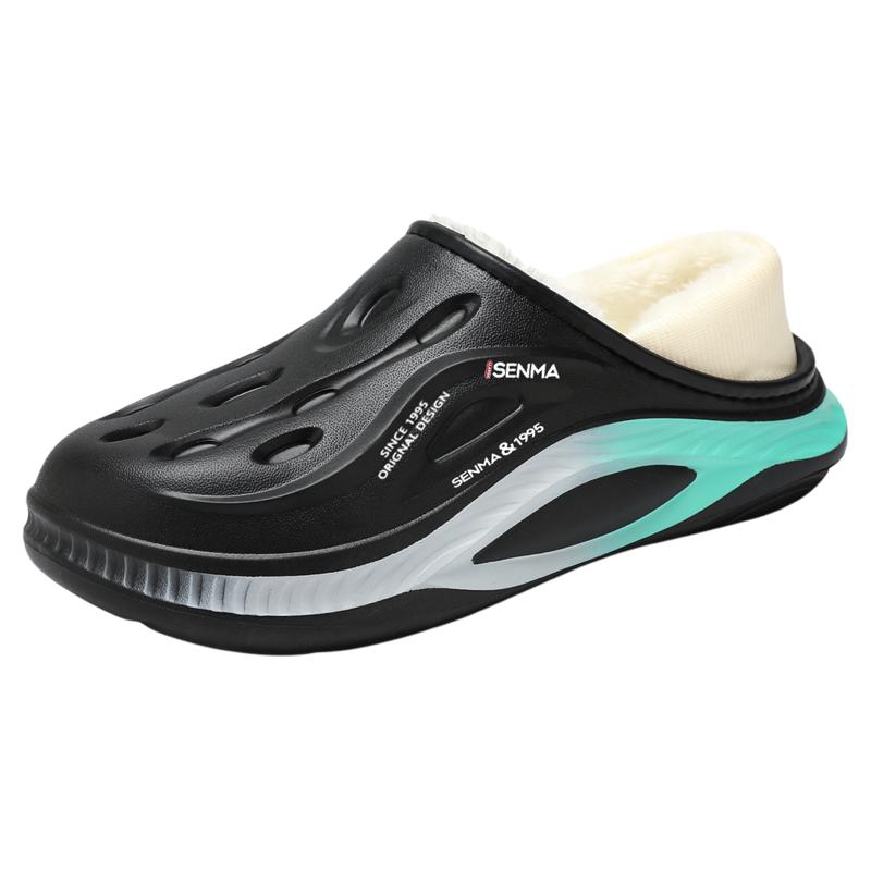 森马棉拖鞋男冬季加绒加厚保暖棉鞋防水防滑室内居家男士包跟棉拖