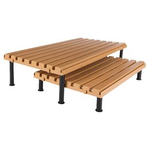 超市冷藏保鲜柜隔层板支架子风幕柜陈列垫板生鲜肉食品塑料假底坐