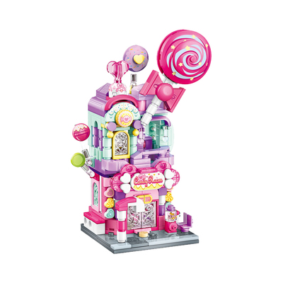 名创优品缤纷街景积木益智网红