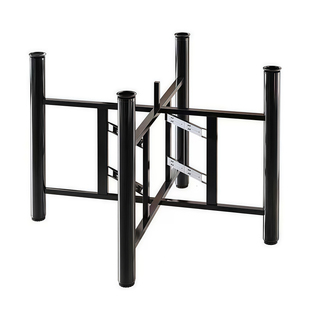 大圆桌腿支架新型折叠桌子腿可承重钢架大排档餐桌脚铁艺支撑底座