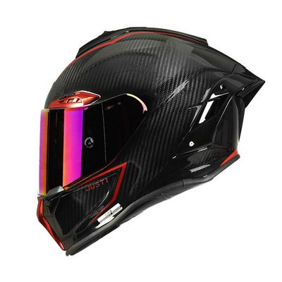 just全盔通用四季碳纤维大尾翼