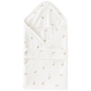 木生棉 新生儿抱被春秋季初生宝宝包被包单四季款婴儿襁褓防踢被