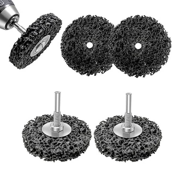 3寸75mm带柄黑金刚磨盘磨片带杆紫打不锈钢金属油漆研磨