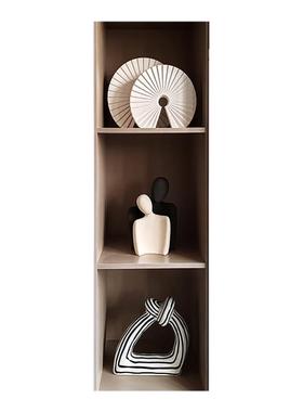 态生活 现代简约高级感黑白陶瓷小摆件 客厅酒柜书柜家居饰品摆设