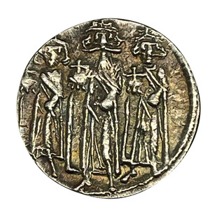 拜占庭帝国索利多金币东罗马皇帝希拉克略十字架古币吊坠硬币项链