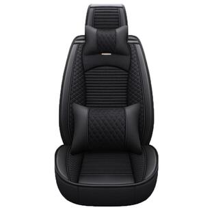 汽车坐垫四季通用新款冬季全包座椅套亚麻布艺小车座垫全包围座套