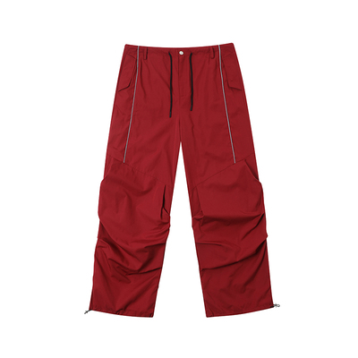 XONLIFE街头休闲褶皱反光条长裤