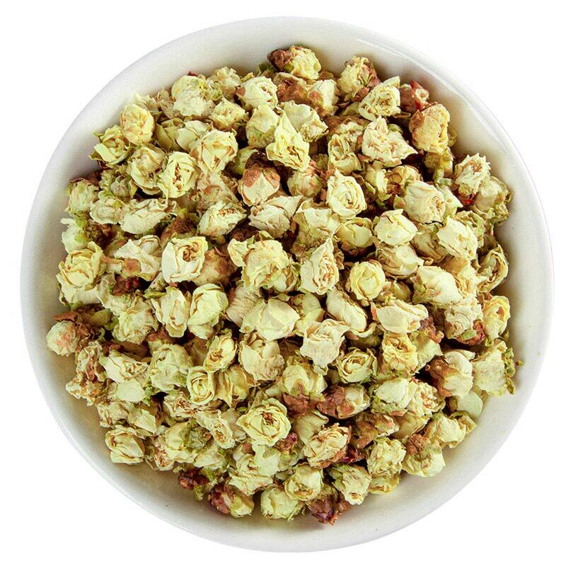 绿萼梅中药材正品官方旗舰店野生白梅花花茶玫瑰花干茶泡水喝cc