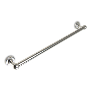 304加厚浴室不锈钢毛巾杆挂杆卫生间单杆毛巾架子顶装侧装晾衣杆