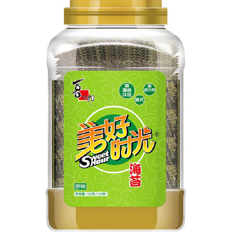 美好时光原味海苔150g桶儿童零食