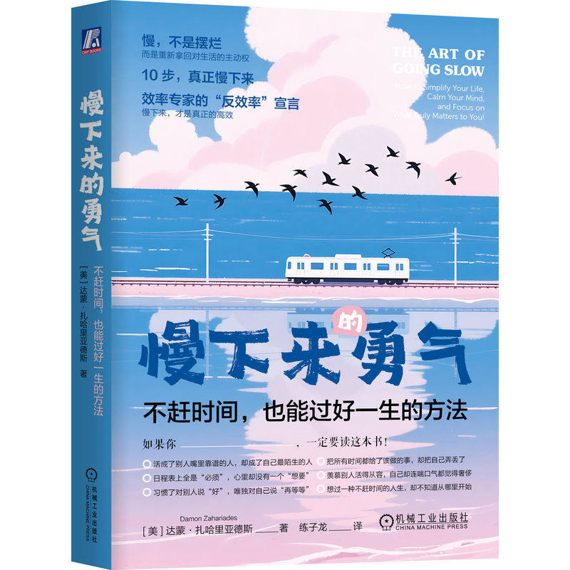 官网正版 慢下来的勇气 不赶时间 也能过好一生的方法 达蒙·扎哈里亚德斯 勇气 反内卷 效率焦虑 自我觉察 时间管理 慢生活 情绪