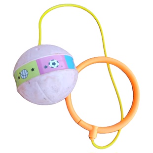 儿童玩具跳跳球闪光甩甩蹦蹦球发光弹力球脚环套脚男女孩弹跳运动