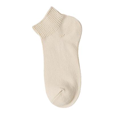 EASYSOCKS纯棉粗线袜子短袜黑色米色日系ins潮质感复古袜男女同款