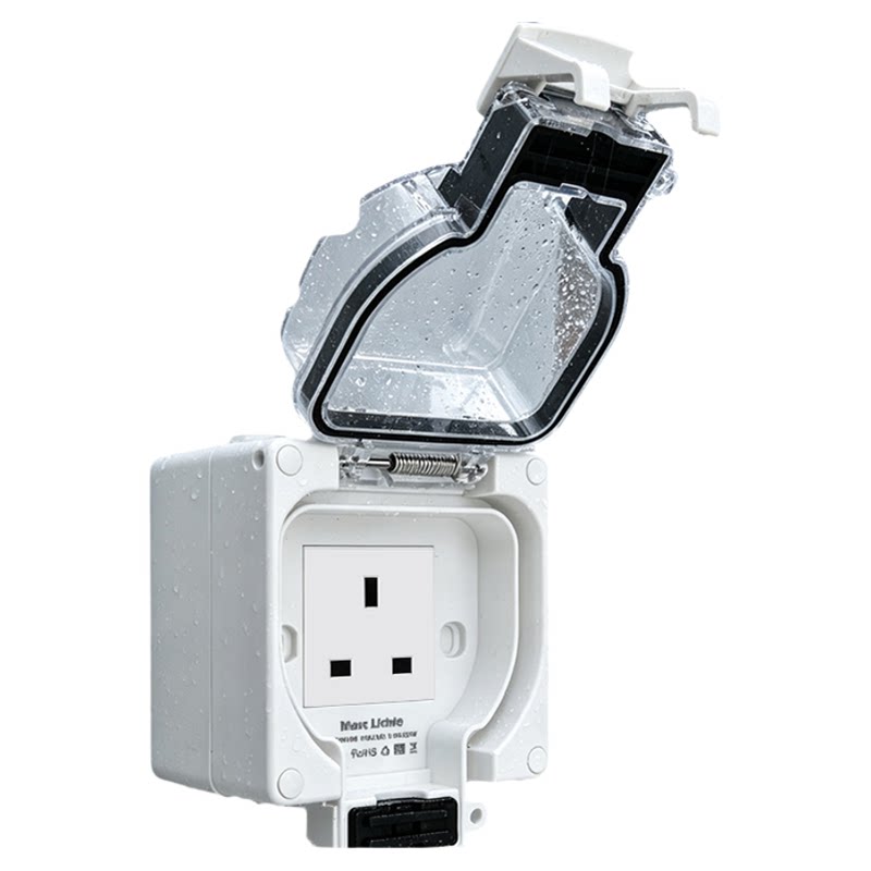 IP66级迷你型户外防水开关插座多功能通用英标美制欧规室外防溅盒