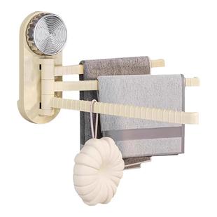 吸盘厨房抹布置物架壁挂式多杆旋转收纳架家用多功能水龙头沥水架