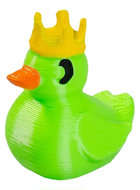 皇冠鸭萌粒小动物树脂装饰摆件