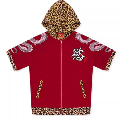 刺绣贴布落肩嘻哈美式复古通用