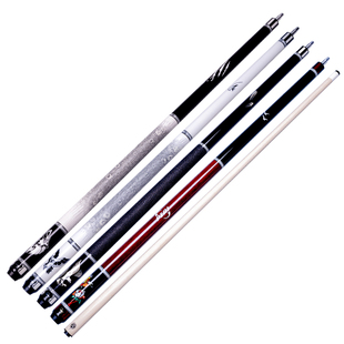 皮尔力旗舰店静远LV系列白鹰战狼黑鹰飞鸟职业中八大头台球杆黑八