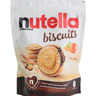 意大利进口零食nutella能多益榛子巧克力夹心爱心曲奇饼干下午茶