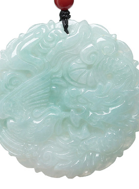 龙凤配男女款玉佩翡翠a货