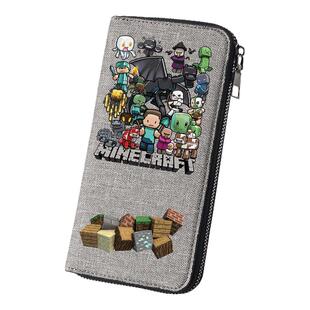 我的世界联名周边长款设计钱包多卡位大容量多功能零钱包卡包一体