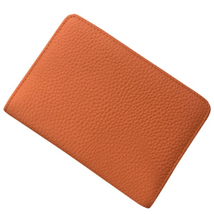 H家真皮护照夹男女 大牌潮牌简约牛皮卡包多功能软皮钱夹护照卡位