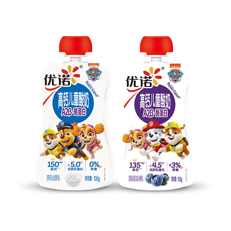 yoplait优诺A2β-酪蛋白高钙儿童营养酸奶原生高钙优质乳蛋白