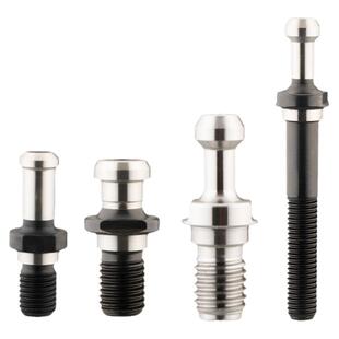 精威数控刀柄拉钉30BT40BT50高精45度60°90中心通水后拉数控拉丁