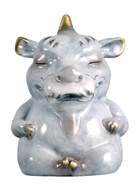 铜艺世家全铜瑞兽囚牛卡通中国风