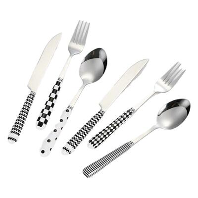 陶瓷柄餐具刀叉子勺子