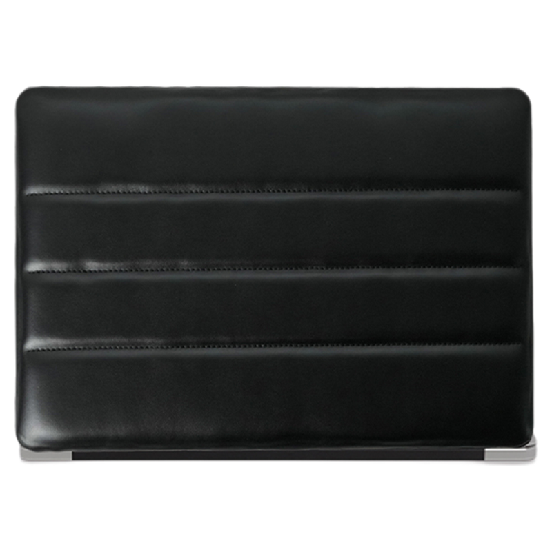 时尚黑气垫羽绒mac13/14/15/16寸电脑壳MacM1/M2 pro/air笔