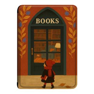 电子书保护套适用kindle阅读器paperwhite书籍scribe欧美风kpw4创意5复古6寸oasis3/2第11代958/voyage1499壳