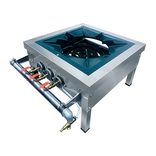 韩式商用带熄保低汤灶矮脚炉高汤矮仔炉燃气灶卤肉专用吊汤炉地灶