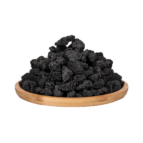 黑色火山石岩颗粒鱼缸造景养花底砂天然兰花铺面专用滤材水草定植