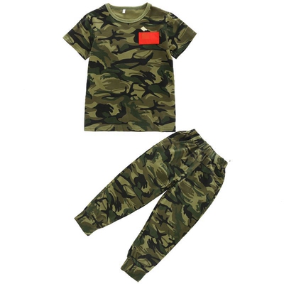 小学生迷彩演出服休闲纯棉2夏季