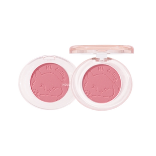 HOLD LIVE元气柔焦腮红膨胀色腮紫女氛围感裸妆自然哑光高光提亮