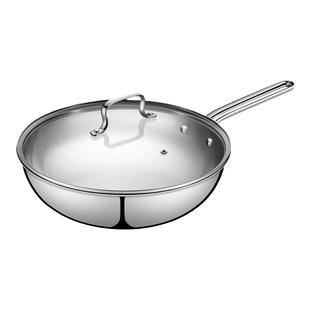 LAGOSTINA拉歌蒂尼乔亚燃气灶电磁炉通用长柄中式炒锅30cm