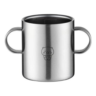 onlycook双耳儿童杯子316不锈钢