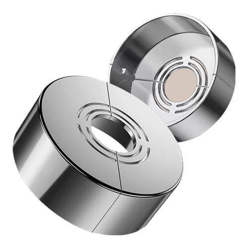 角阀装饰盖花洒遮丑卫生间淋浴水阀水龙头枪灰色加厚分体配件安装