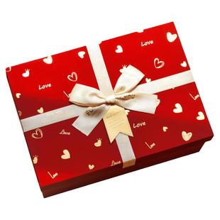 礼盒空盒大号红色礼物盒新婚礼盒包装盒生日盒子高级情人节礼品盒