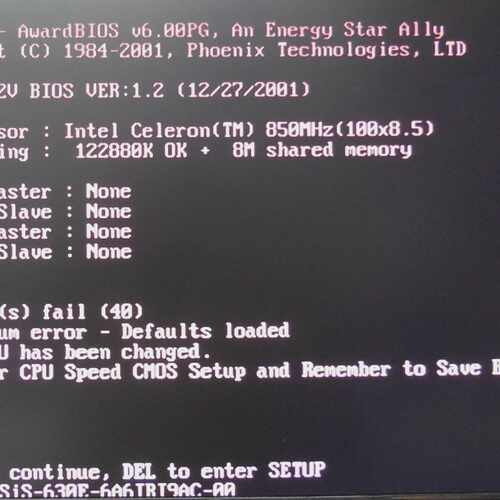 Industrial SBC PCISA-3716EV-6W & 850MHz CPU & RAM Tested