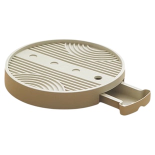 移动花盆托盘带轮接水带底座滚轮透气防烂根托盘圆形接水盘万向轮