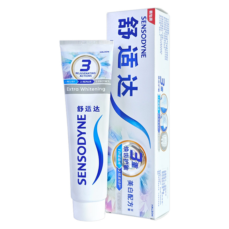 舒适达速效抗敏感美白牙膏120g
