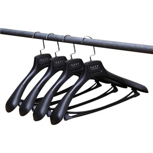 宽肩磨砂加厚无痕衣架衣撑子大衣挂裤架裤夹子西装服装店衣架批发
