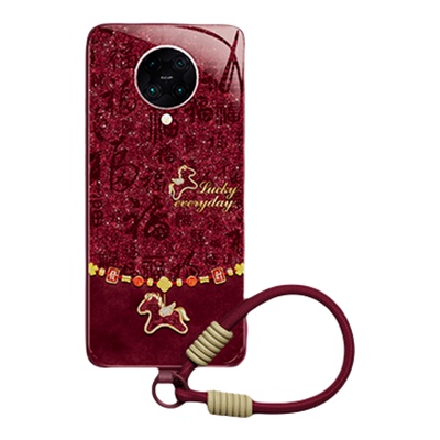 百福小马适用红米K30手机壳RedmiK30pro小米K30i新款M1912G7BE硅胶redmi马年2026新年红色套k3o男女5G版防摔